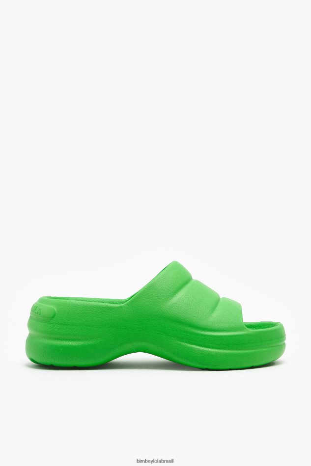 footwewar Bimba Y Lola flip-flop plataforma verde P28JFH593
