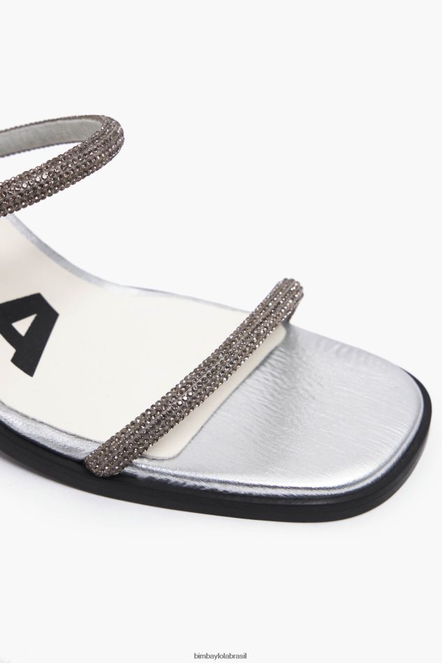 footwewar Bimba Y Lola sandália de salto prata P28JFH576