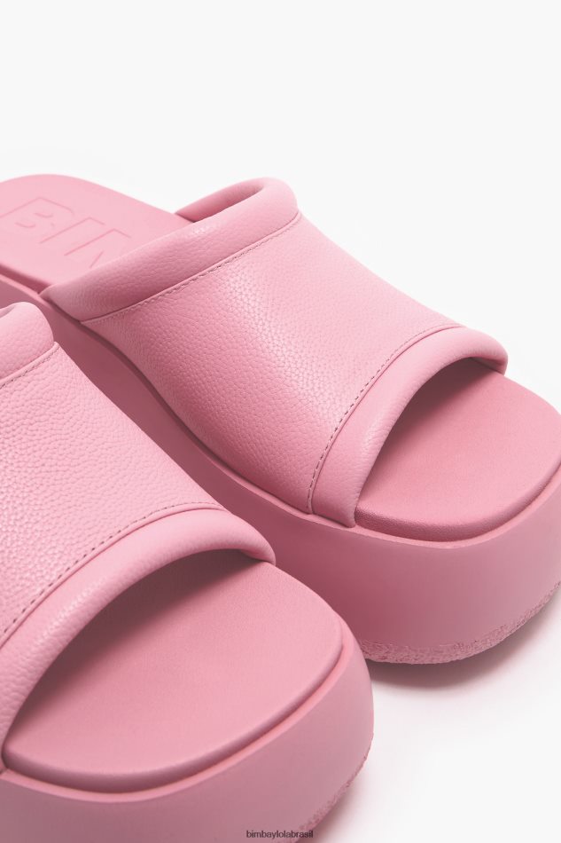 footwewar Bimba Y Lola sandália plataforma couro rosa P28JFH567