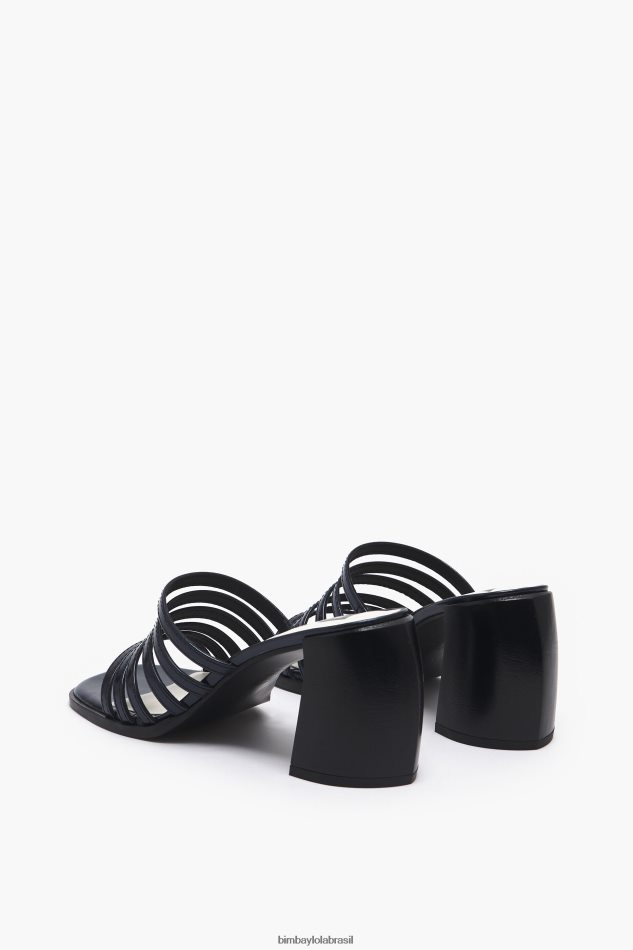 footwewar Bimba Y Lola sandália salto couro preto P28JFH575