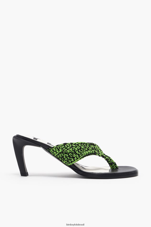footwewar Bimba Y Lola sandália salto grosso verde P28JFH585