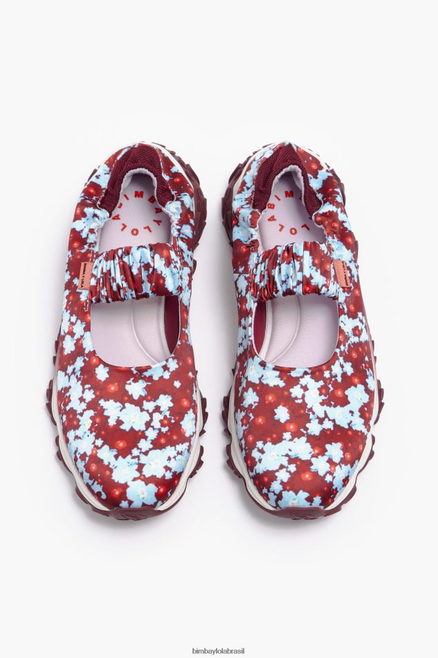 footwewar Bimba Y Lola flores full pulpo corredor bailarina azul P28JFH548