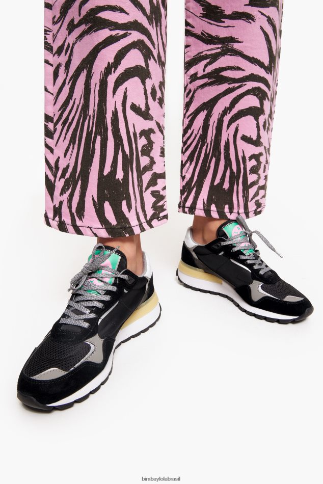 footwewar Bimba Y Lola tênis chimo jogger preto P28JFH559