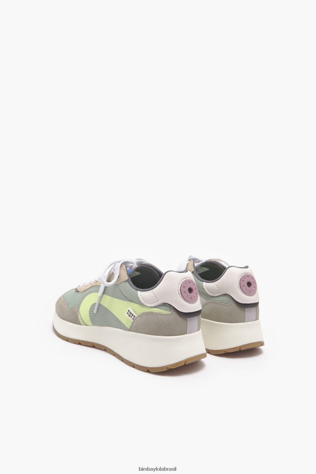 footwewar Bimba Y Lola tênis estilo de vida cáqui P28JFH556