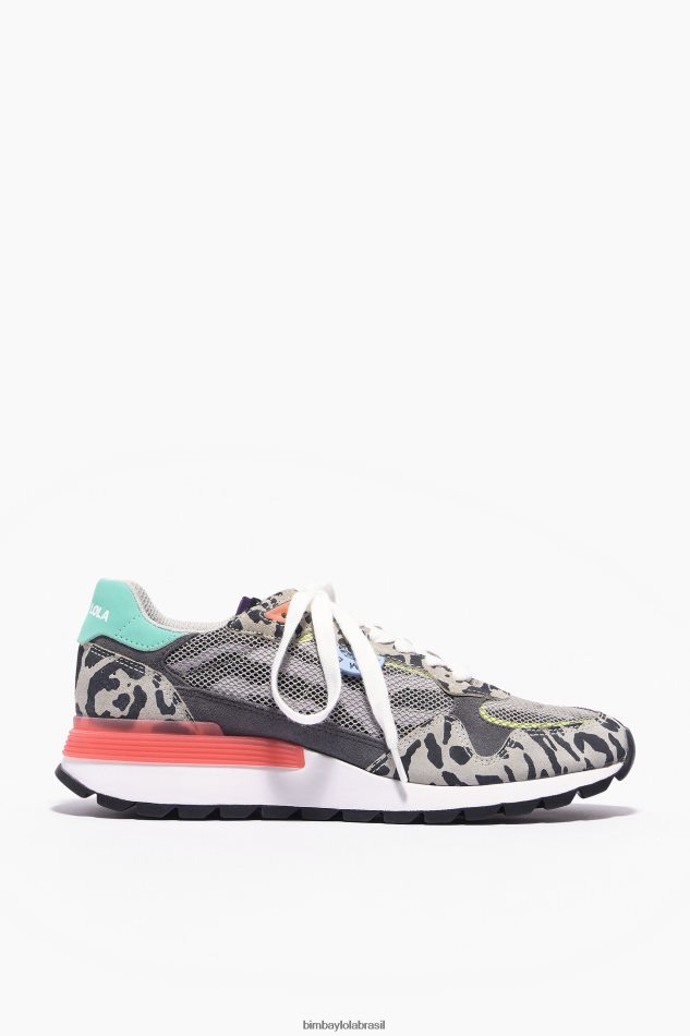 footwewar Bimba Y Lola tênis jogger chimo estampado cinza P28JFH558