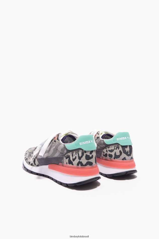 footwewar Bimba Y Lola tênis jogger chimo estampado cinza P28JFH558